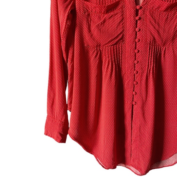 Maeve | Matilda Red & White Polka Dot Tunic Blouse - Picture 7 of 11